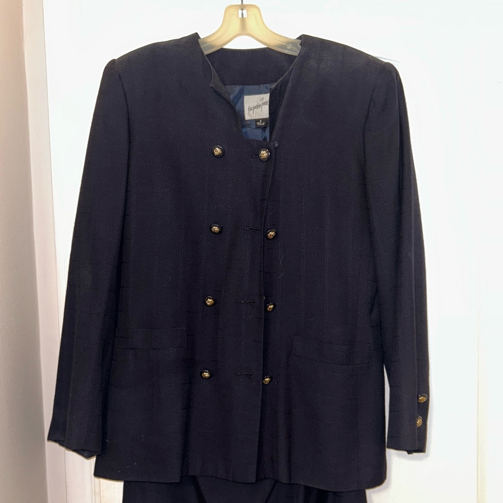 Jacqueline Ferrar Black Blazer with Gold Buttons